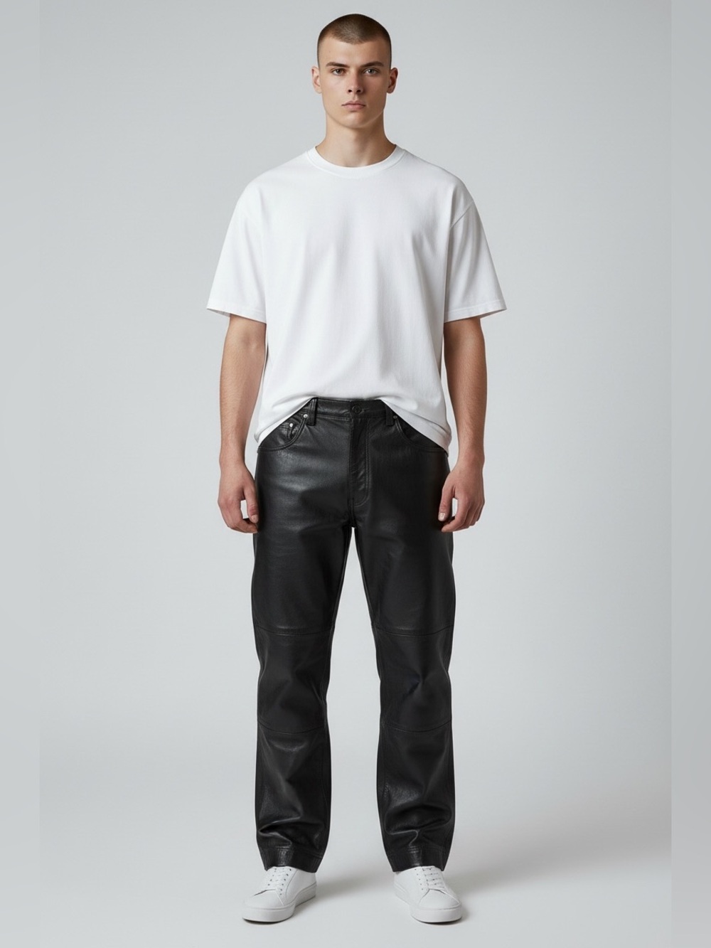 Vintage Wilsons Leather Men's Black Cargo Pants - Picture 1 of 5
